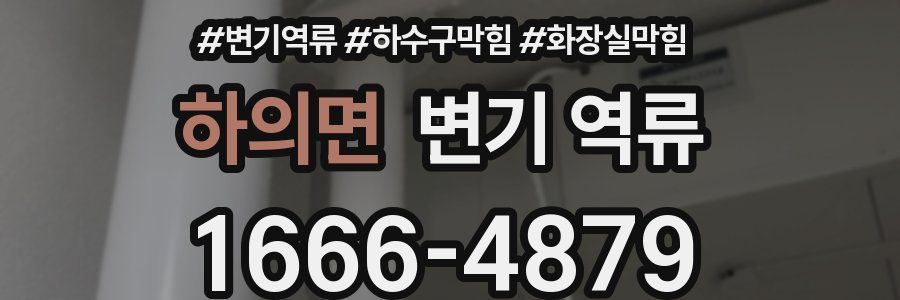 하의면 변기 역류