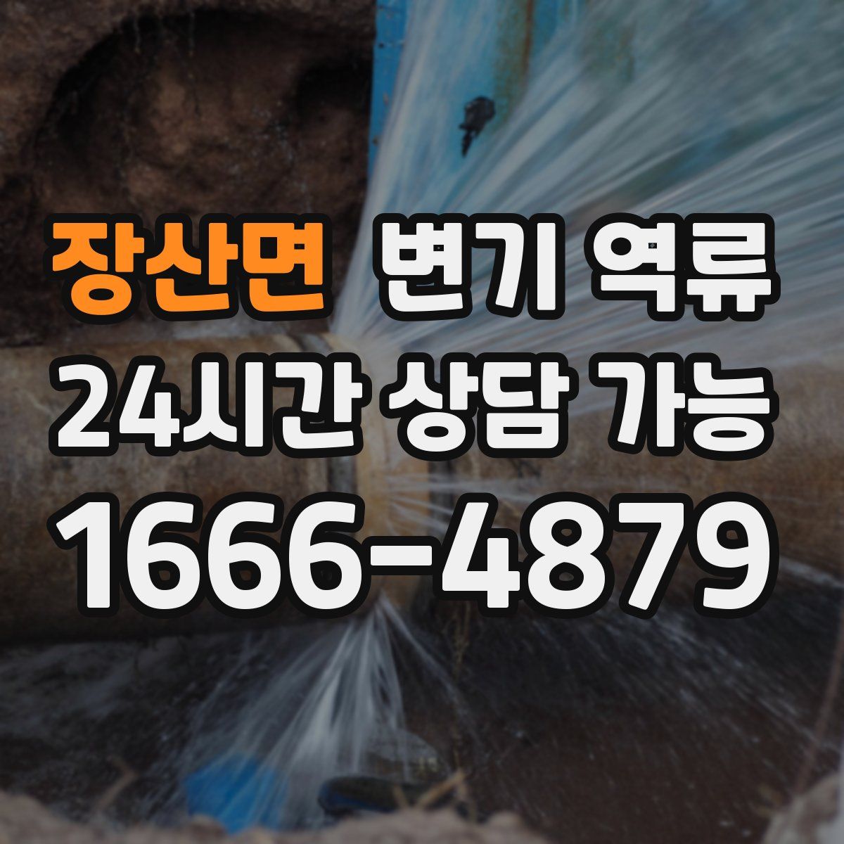 장산면 변기 역류