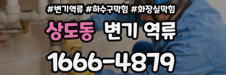 상도동 변기 역류