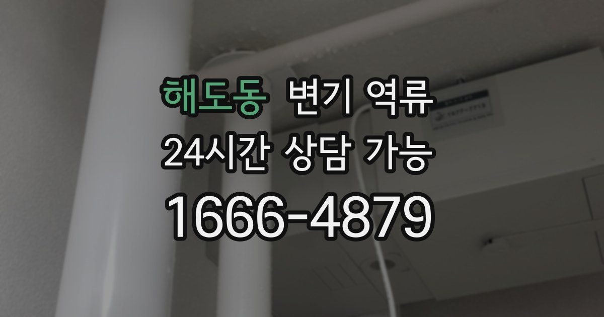 해도동 변기 역류