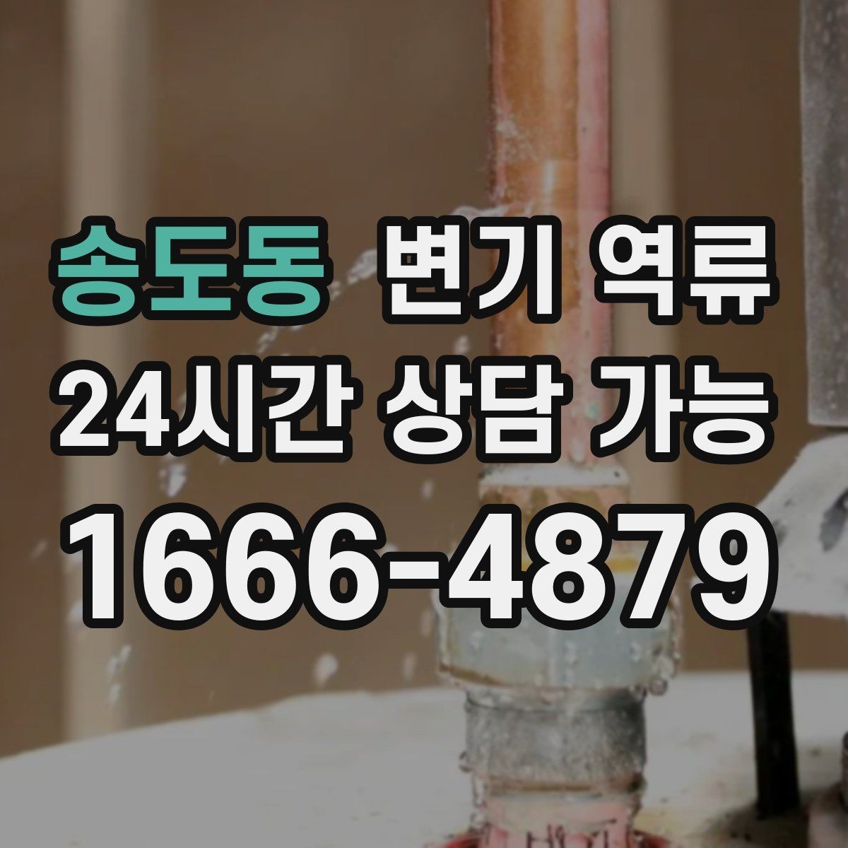 송도동 변기 역류 공사 잔재 유입이 의심될 때 특징