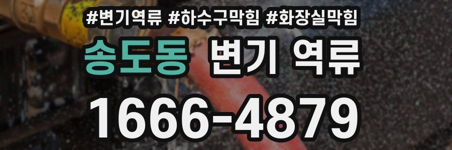 송도동 변기 역류