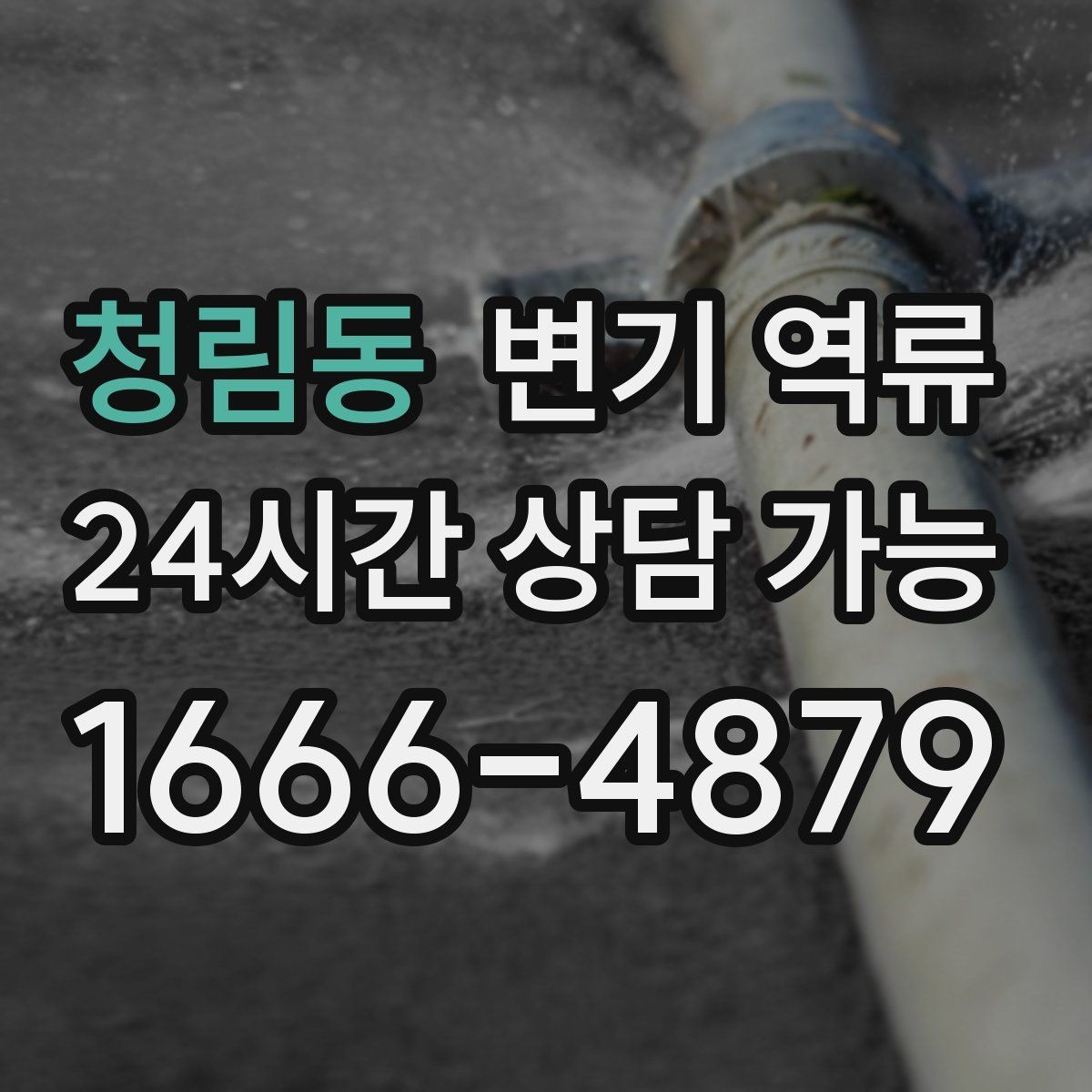 청림동 변기 역류 물 사용을 언제까지 멈춰야 할까