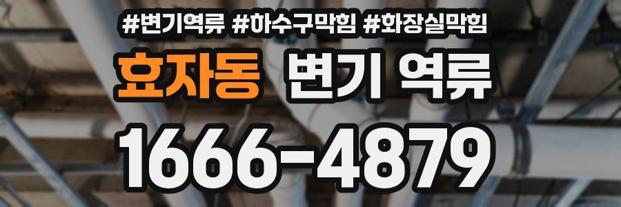 효자동 변기 역류