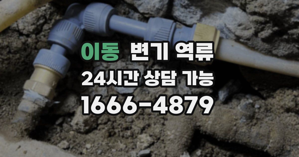 이동 변기 역류