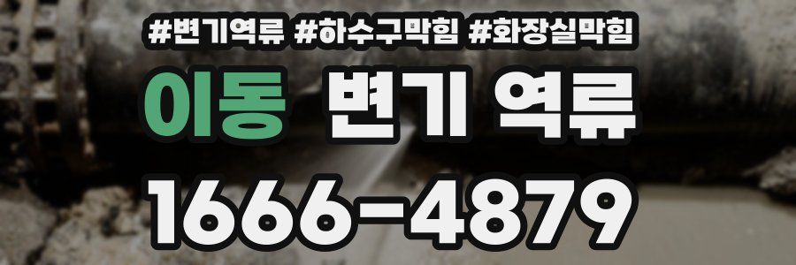 이동 변기 역류