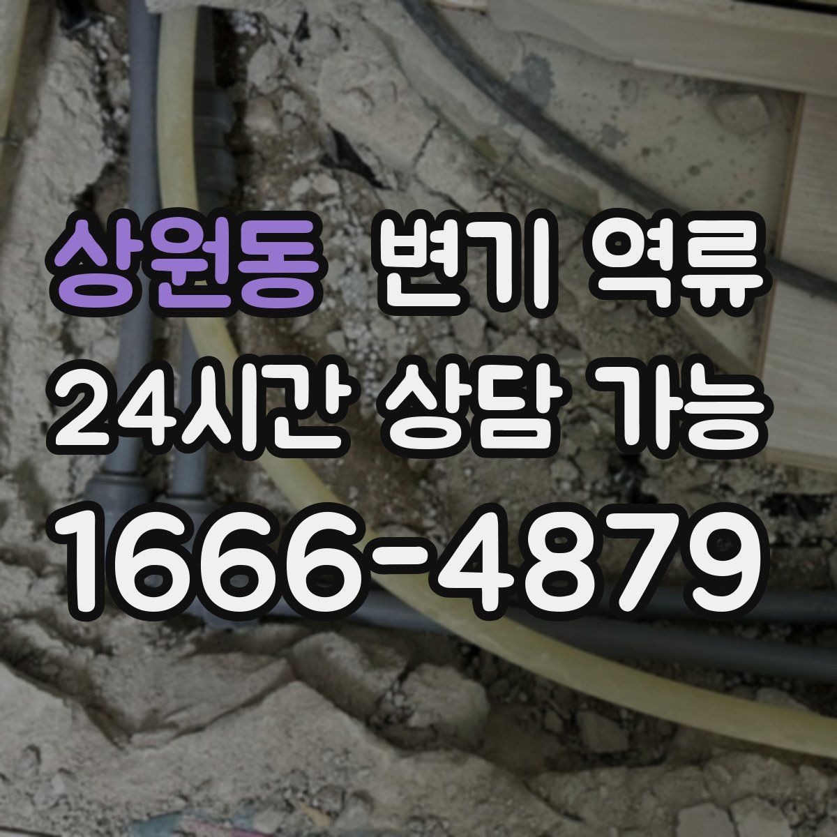 상원동 변기 역류