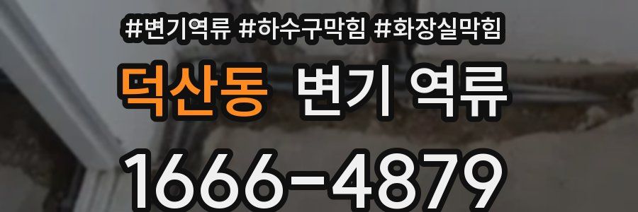 덕산동 변기 역류