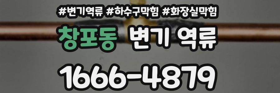 창포동 변기 역류