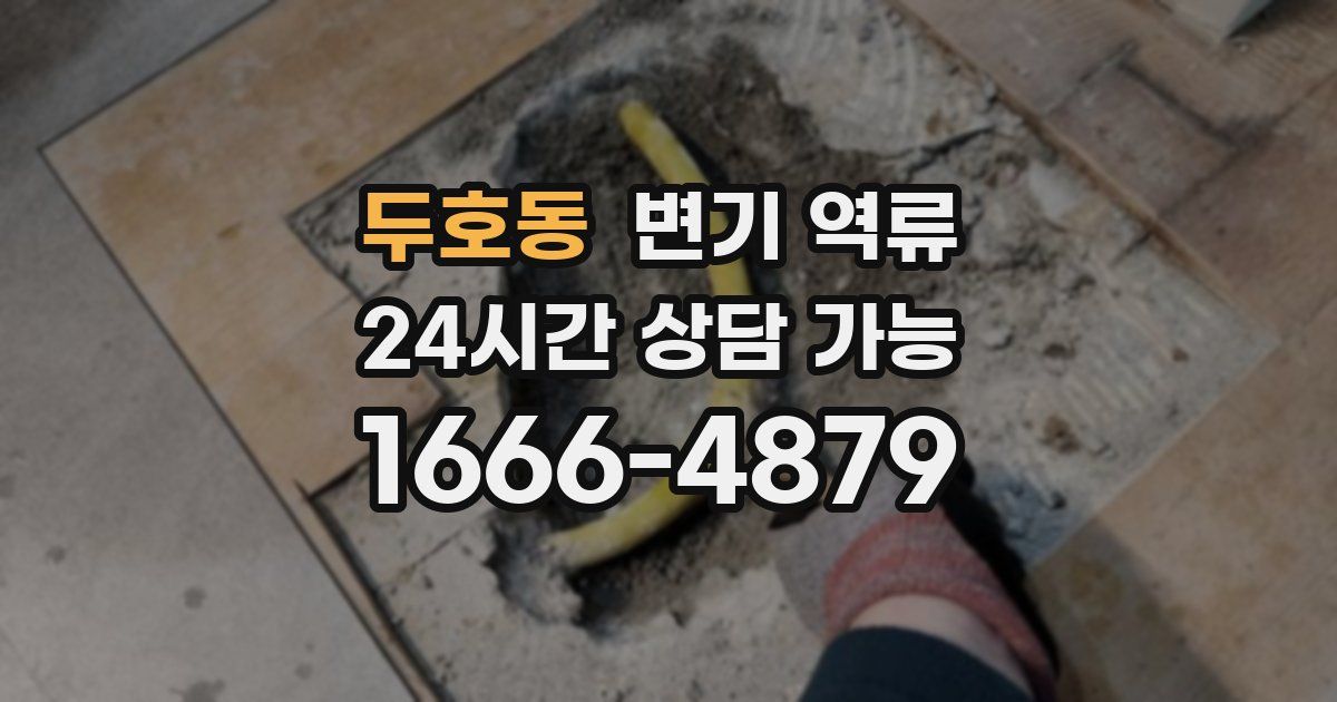 두호동 변기 역류