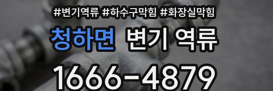 청하면 변기 역류