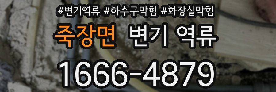 죽장면 변기 역류