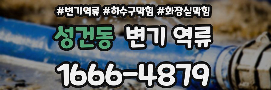 성건동 변기 역류