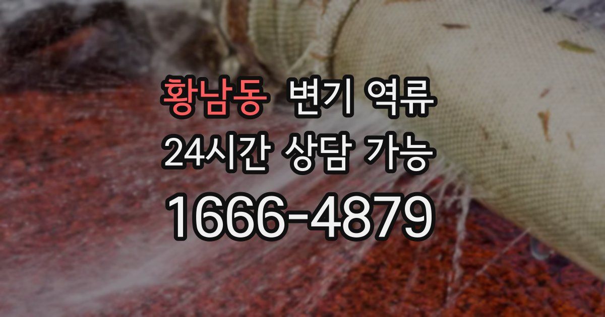 황남동 변기 역류