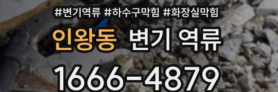 인왕동 변기 역류