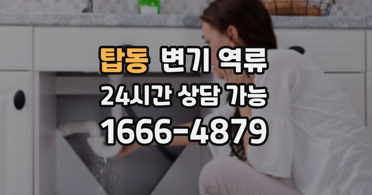 탑동 변기 역류