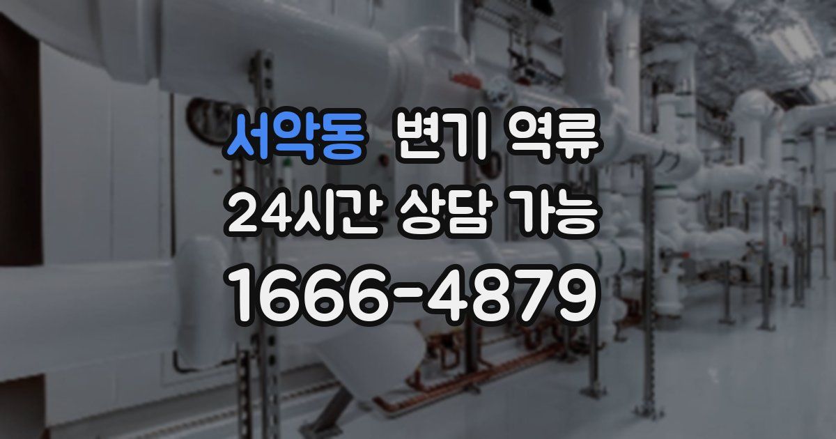 서악동 변기 역류