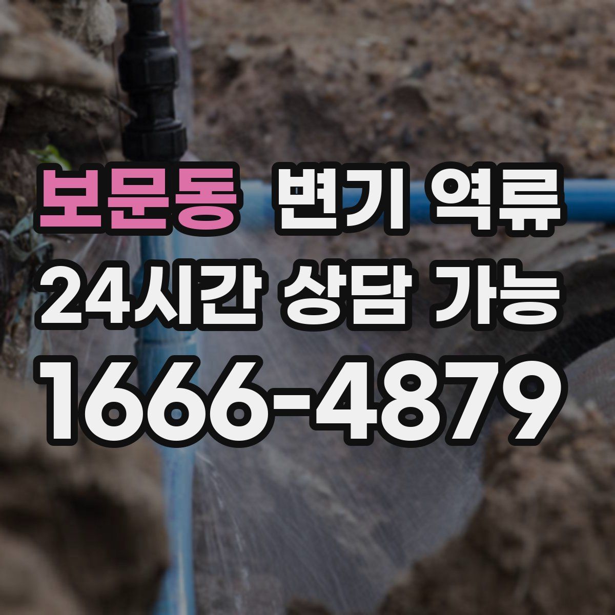 보문동 변기 역류