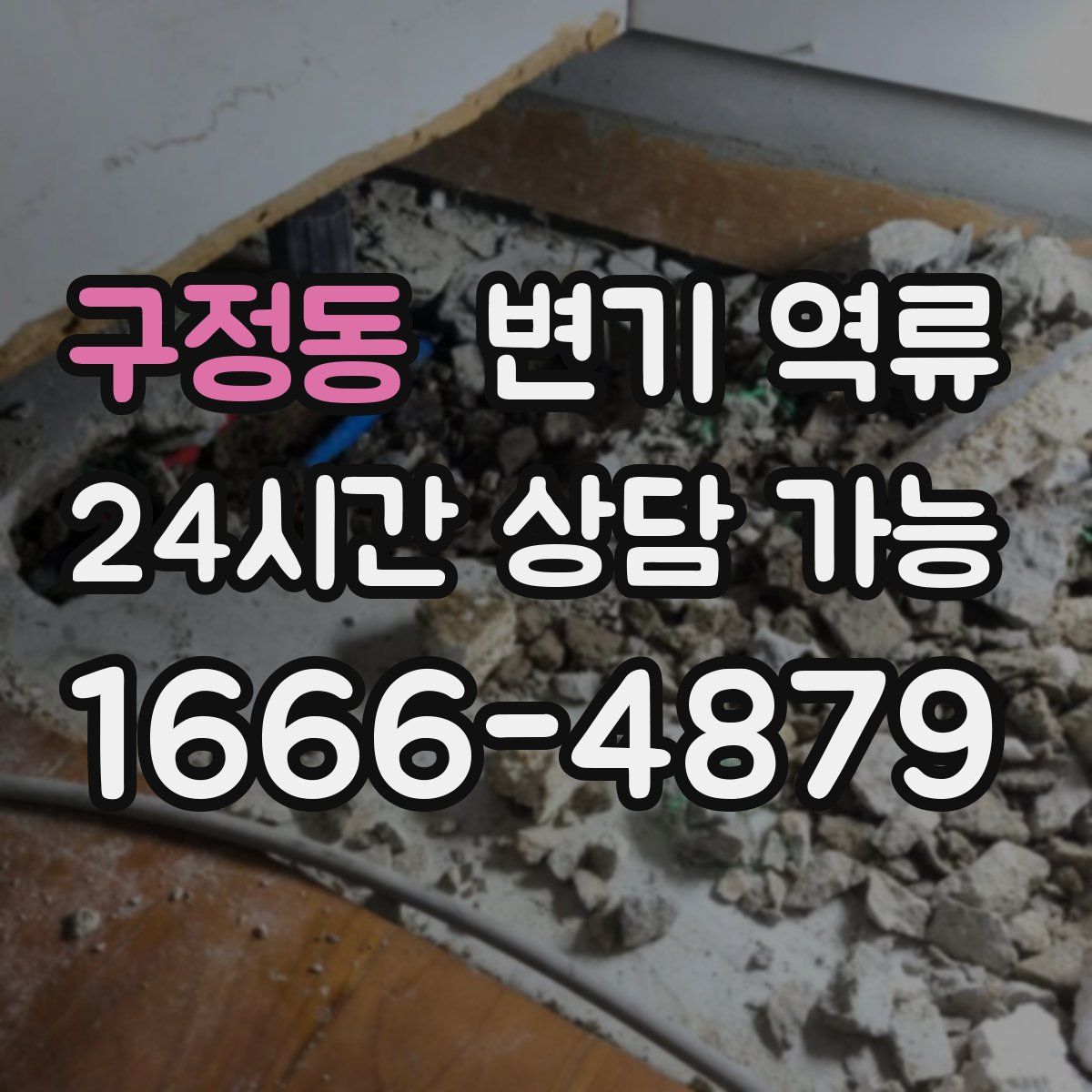 구정동 변기 역류