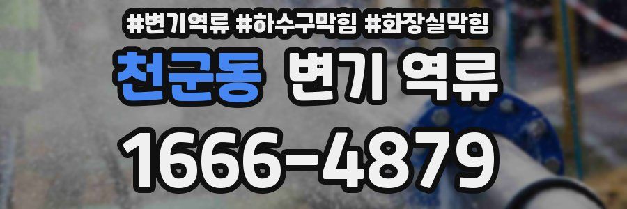 천군동 변기 역류