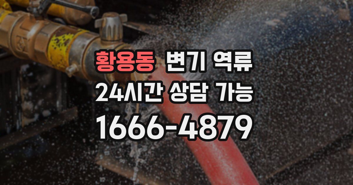 황용동 변기 역류