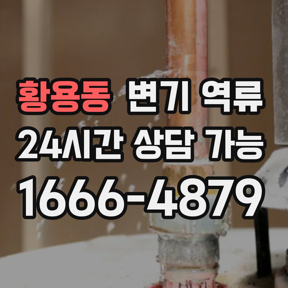 황용동 변기 역류