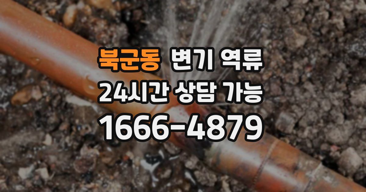 북군동 변기 역류