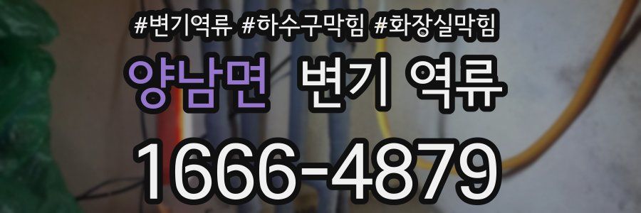 양남면 변기 역류