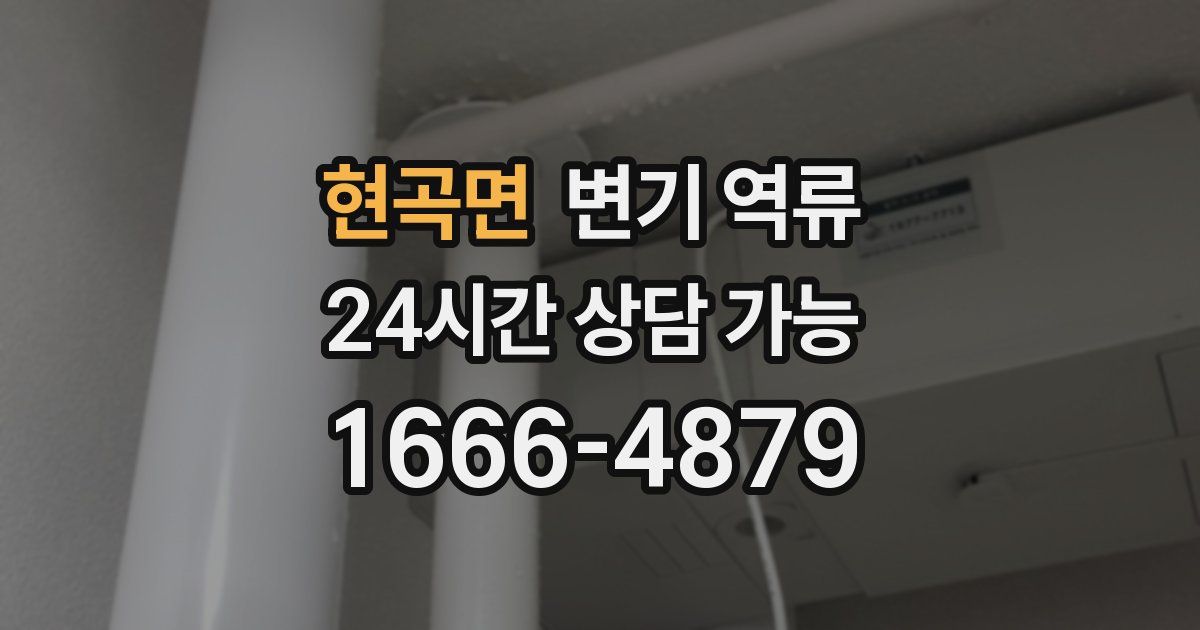 현곡면 변기 역류