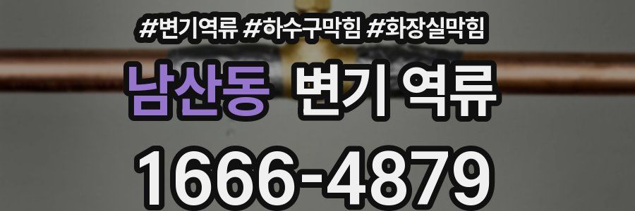 남산동 변기 역류