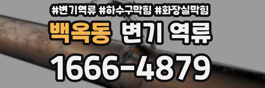 백옥동 변기 역류