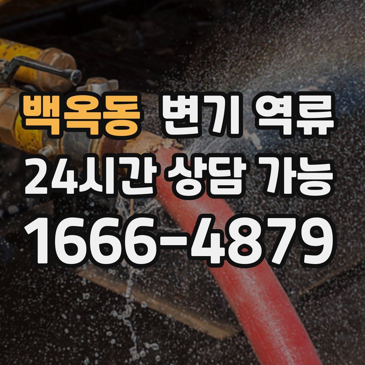 백옥동 변기 역류