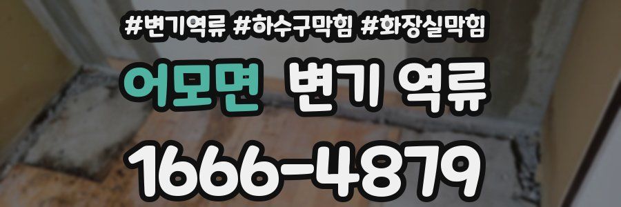 어모면 변기 역류