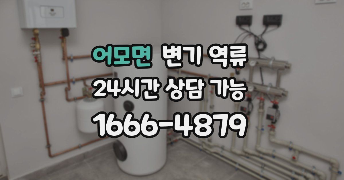 어모면 변기 역류