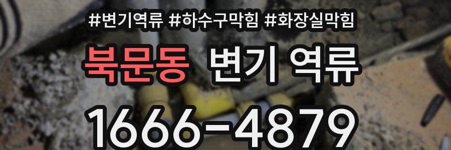 북문동 변기 역류