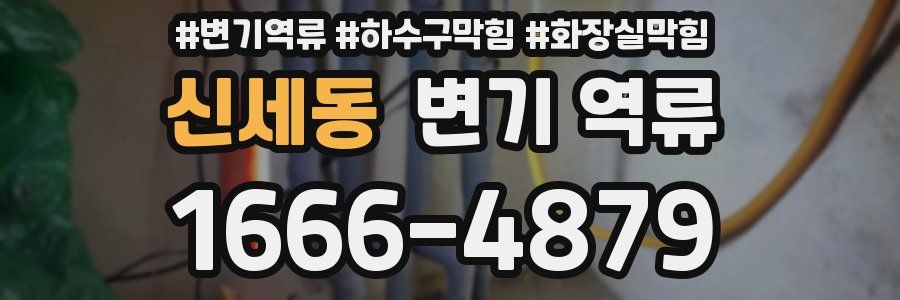 신세동 변기 역류