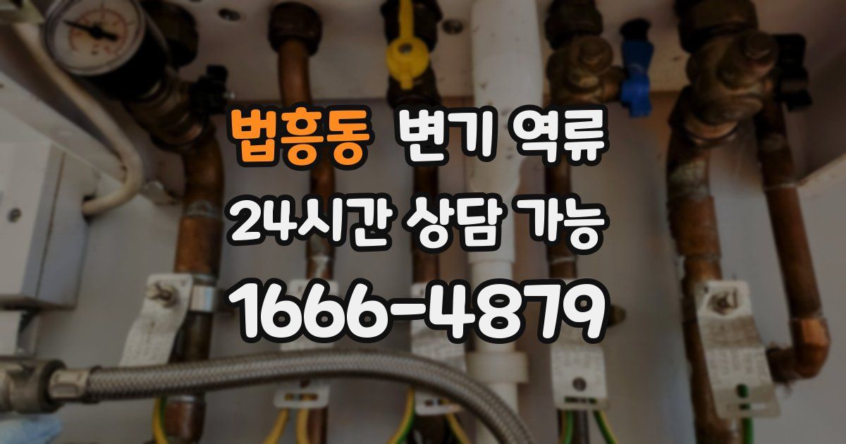 법흥동 변기 역류