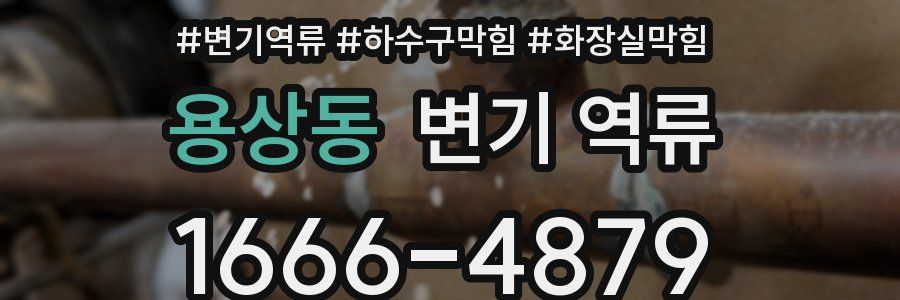 용상동 변기 역류