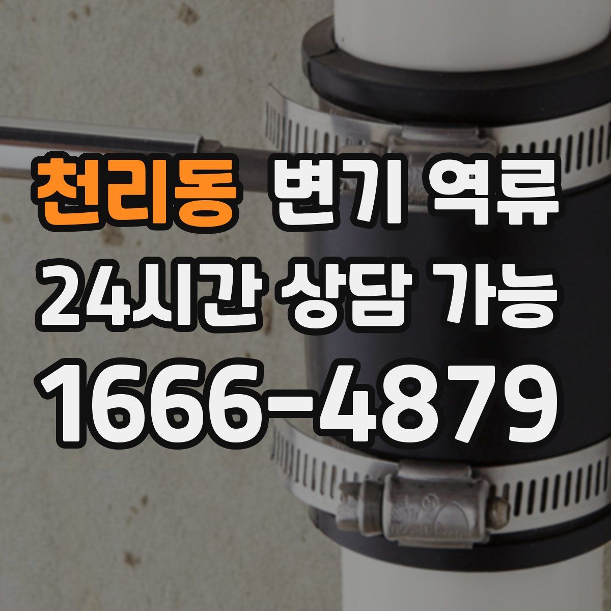 천리동 변기 역류