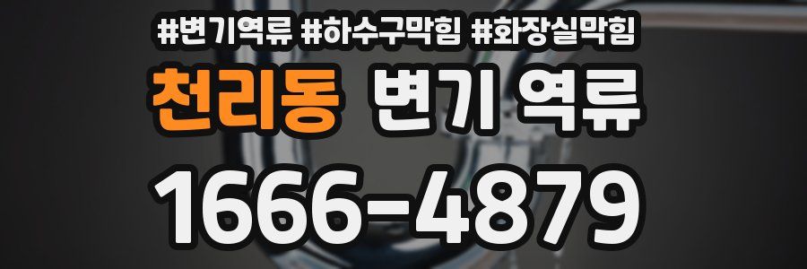 천리동 변기 역류