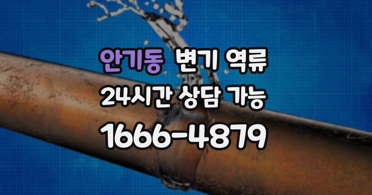 안기동 변기 역류