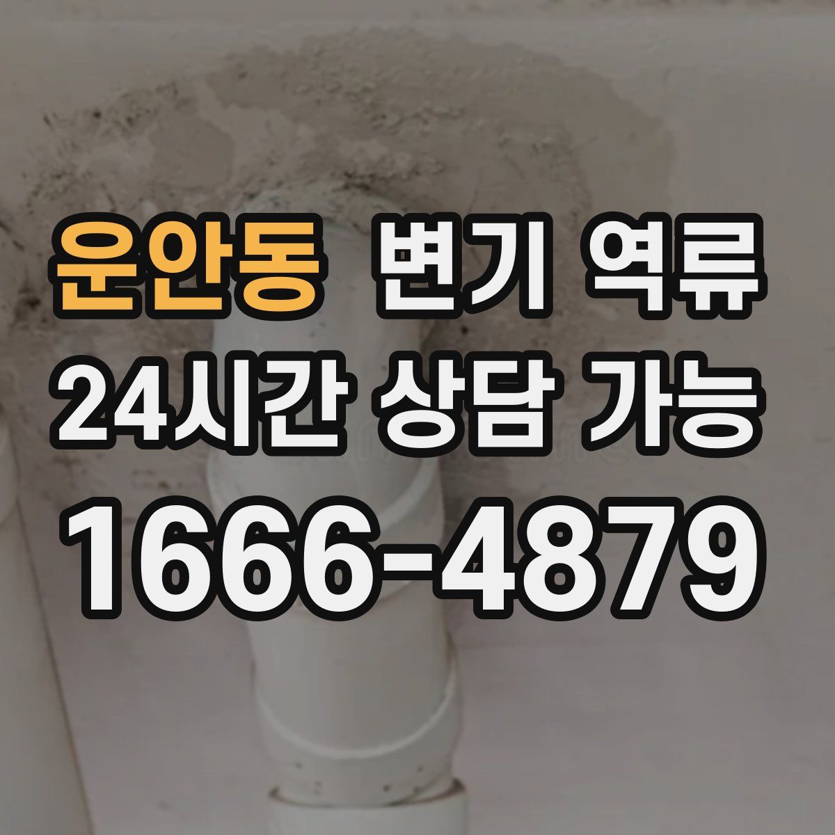 운안동 변기 역류