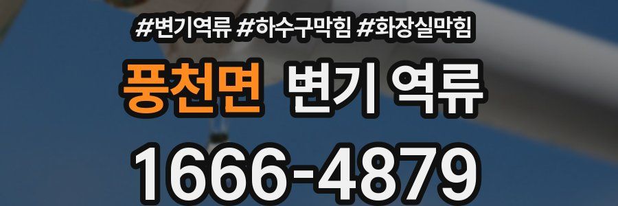 풍천면 변기 역류