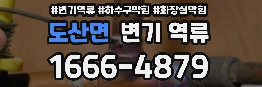 도산면 변기 역류