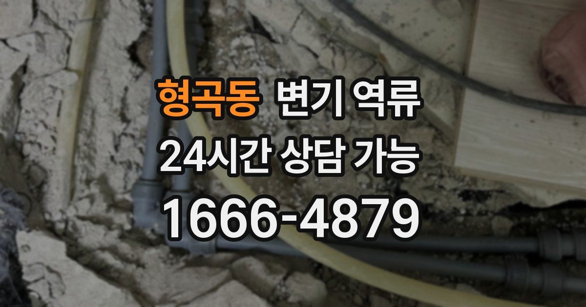 형곡동 변기 역류