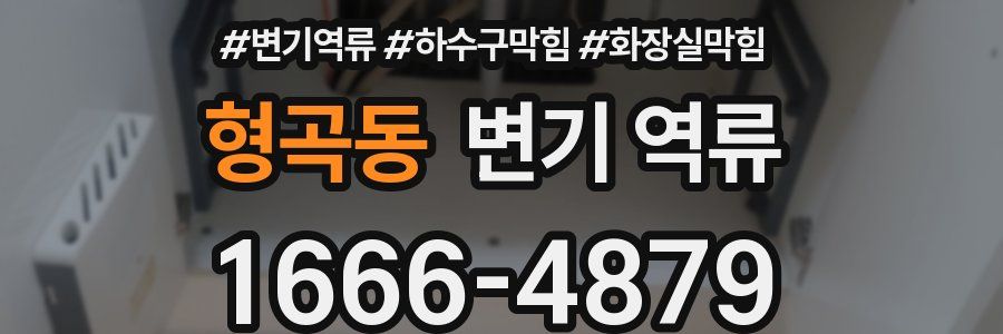 형곡동 변기 역류