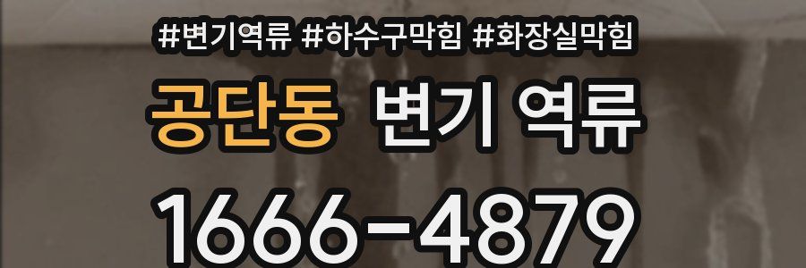 공단동 변기 역류