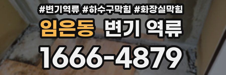 임은동 변기 역류