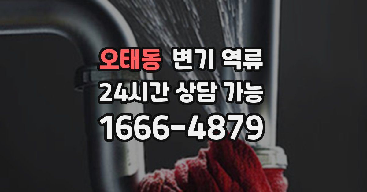 오태동 변기 역류