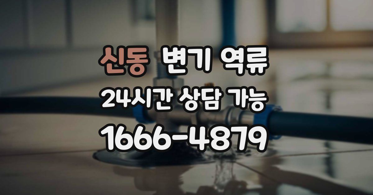 신동 변기 역류